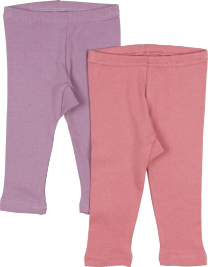 Pippi Leggings AOP Print 2-pakning Dusty Rose 74