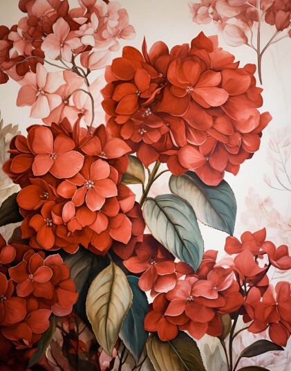 Namly Design Plakat Rød Blomsterskjønnhet POSTERKLBQH8