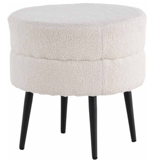 Venture Design Pot sittepuff Svart/offwhite 40 cm Hvit Venture Design Pot sittepuff Svart/offwhite 40 cm Hvit