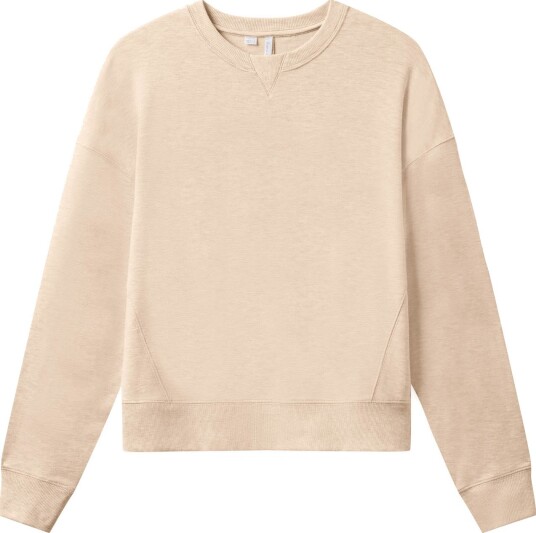 Travis Mathew Wmns Cloud Terry Crew Golfgenser dame Heather Natural X Large