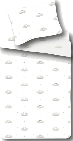 BrandMac Bed Linen "By Mats" Swan Love 70X100 40X45 Cm Cream 70X10040X45CM BrandMac Bed Linen "By Mats" Swan Love 70X100 40X45 Cm Cream 70X10040X45CM