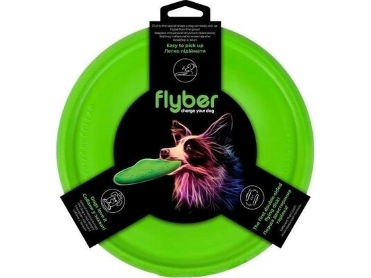 Flyber Waudog Dobbeltsidig Flyvende Skive, Diameter 22 Cm, Lysegrønn Flyber Waudog Dobbeltsidig Flyvende Skive, Diameter 22 Cm, Lysegrønn