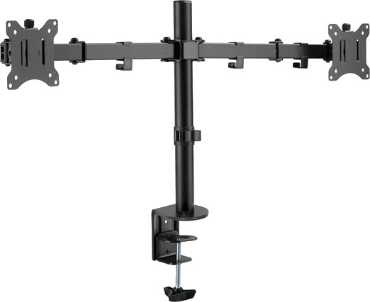 DUTZO Skjermholder for 2 skjermer (17"-32") - Office Pole-utgave
