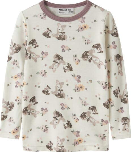 Name It Willit Wool Long Sleeve Top Hvit 98 Name It Willit Wool Long Sleeve Top Hvit 98