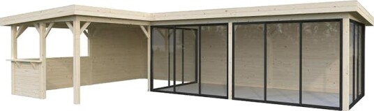 Hagestue Palmako Lenna 33,2 m2 Set 421 Slide Hagestue Palmako Lenna 33,2 m2 Set 421 Slide