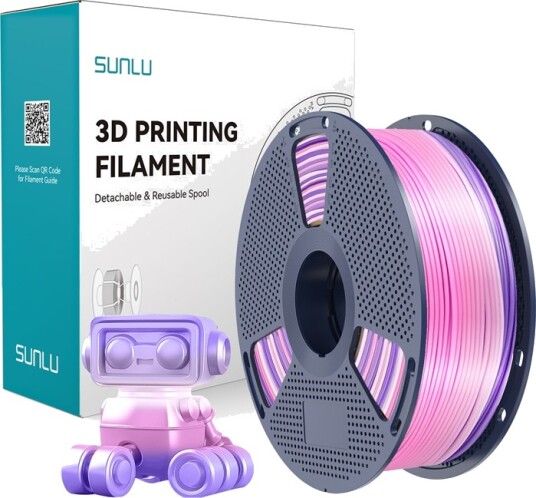 Sunlu Pla+ Silke 1.75 Mm 1 Kg Regnbue 03 Filament