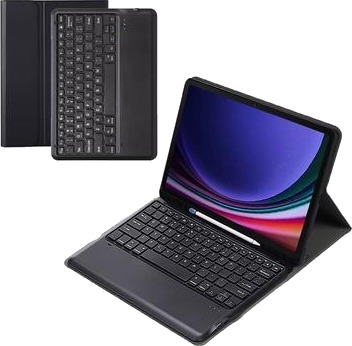 Samsung Galaxy Tab S9+ Etui med Bluetooth tastatur Svart