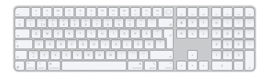 Apple Magic Tastatur med Touch ID og Numerisk Tastatur - USB-C - Trådløs - Svensk Apple Magic Tastatur med Touch ID og Numerisk Tastatur - USB-C - Trådløs - Svensk