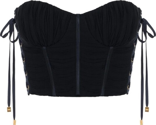 Elisabetta Franchi Dame Topper Svart 2XL,
