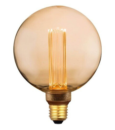 EGLO LED-lyspære LED G125 4,3W 1800K 3-step dimbar E27, ravfarget E27 EGLO LED-lyspære LED G125 4,3W 1800K 3-step dimbar E27, ravfarget E27