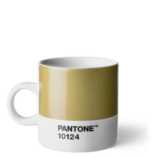 Copenhagen Design PANTONE espressokopp med hank 12 cl gull
