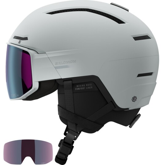 Salomon Driver Prime Sigma Plus Skihjelm med Visir Ice Flow 54-56 cm Salomon Driver Prime Sigma Plus Skihjelm med Visir Ice Flow 54-56 cm