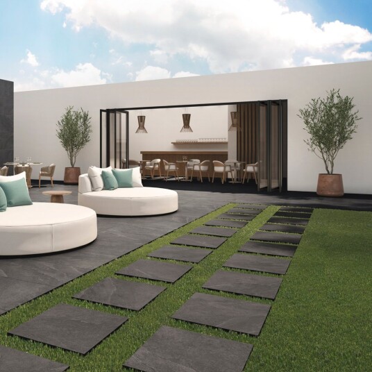 Geotiles Ardesia Black Flishelle 60x60cm 20mm Geotiles Ardesia Black Flishelle 60x60cm 20mm