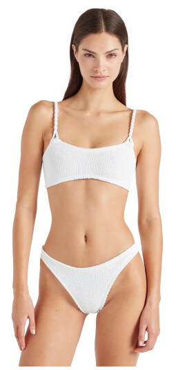 Hunza G Phoebe Bikini Crinkle Bikini Hvit