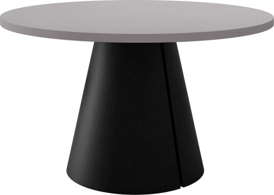Aurion Spisebord rundt uttrekkbart 120-196 cm - svart, grå