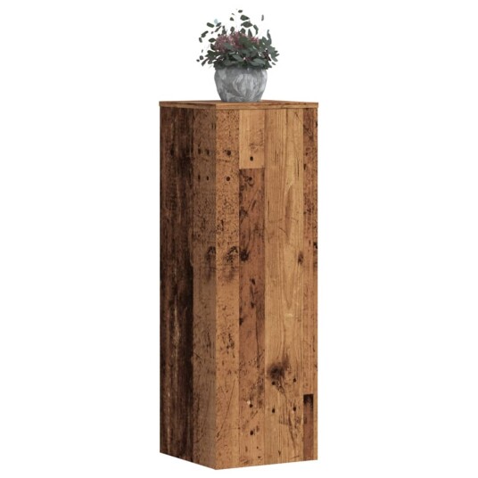 Plantestativer 2 stk gammelt tre 33x33x100 cm konstruert tre Plantestativer 2 stk gammelt tre 33x33x100 cm konstruert tre