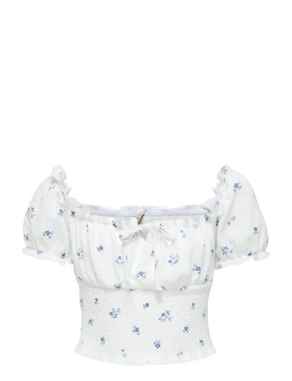 Kids Only Koghillary Aop Smock S/S Top Cs Jrs White 146 152