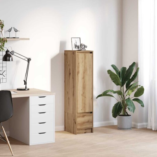 Highboard artisan eik 29,5x34x119,5 cm konstruert tre Highboard artisan eik 29,5x34x119,5 cm konstruert tre