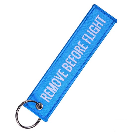Keychain Fjern før Flight Pilot Bomber Jacket Blue Keychain Fjern før Flight Pilot Bomber Jacket Blue