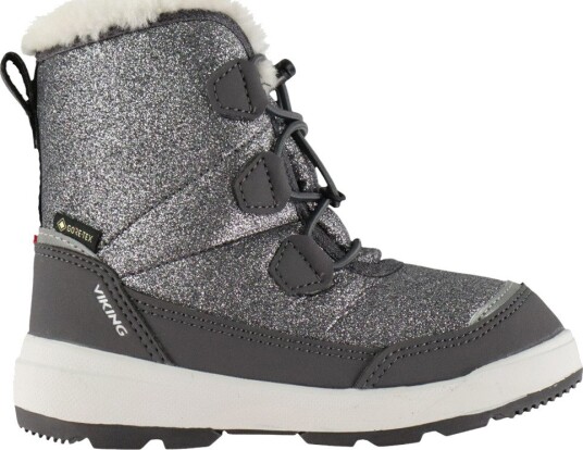 Viking Toasty Glitter GORE-TEX Vintersko Barn Grå 28 Viking Toasty Glitter GORE-TEX Vintersko Barn Grå 28