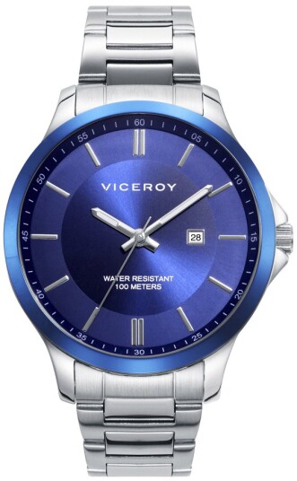 Viceroy Herreklokke 401170 37 Classic Blå/Stål Ø38 mm
