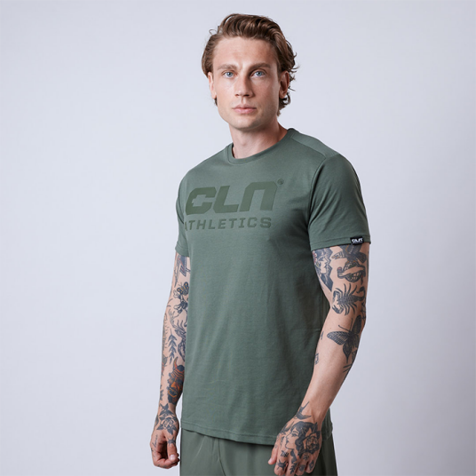 Cln Athletics CLN Promo T shirt Moss Green Grön X large