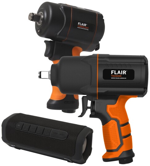 Flair Muttertrekker 1/2" Slagtrekkersett, Julekampanje Med Powerbank Flair Muttertrekker 1/2" Slagtrekkersett, Julekampanje Med Powerbank