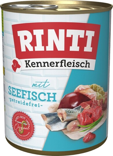 Rinti Våtfôr Kennerfleisch Havfisk 6 X 800 G Rinti Våtfôr Kennerfleisch Havfisk 6 X 800 G