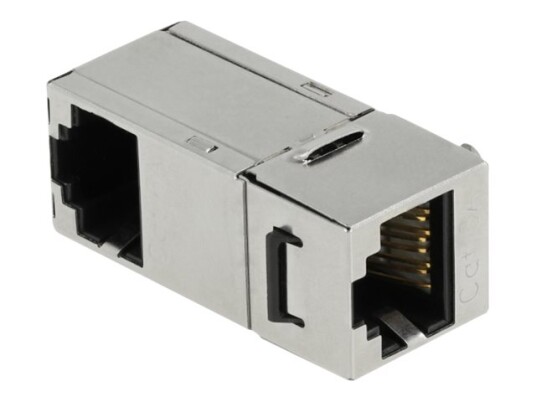 Delock Nettverkkopler Rj 45 Hunn Til Rj 45 Hunn Vinklet Stp Cat 6A 87142