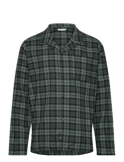 Björn Borg Core Flannel Pyjama Shirt - Black - M Björn Borg Core Flannel Pyjama Shirt - Black - M