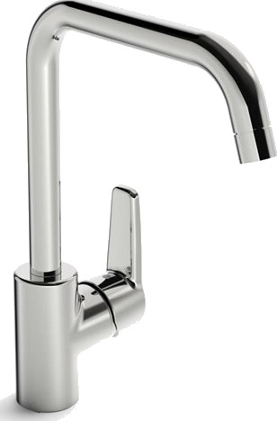 Oras saga 3931f kitchen faucet high swivel spout 120/60 fle
