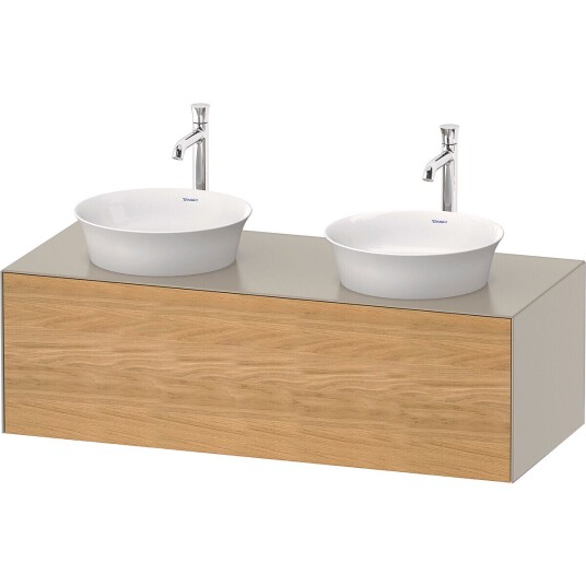 Duravit White Tulip Servantskap 1 skuff 130x55x40,8 cm Eik/Taupe Matt