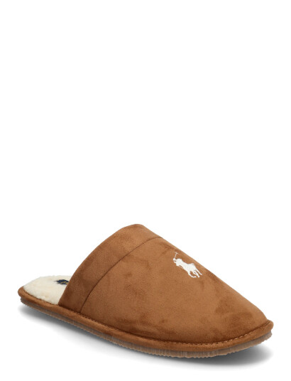 Polo Ralph Lauren Klarence Microsuede Scuff Slipper - Brown - 41