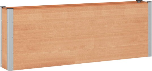 vidaXL Høybed Brun 200 x 30 x 72 cm WPC og Aluminium