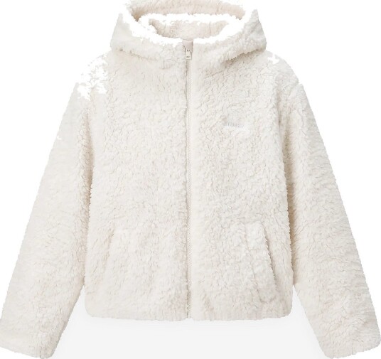STRONGER Hooded Pile Jacket   WHISPER WHITE   XL