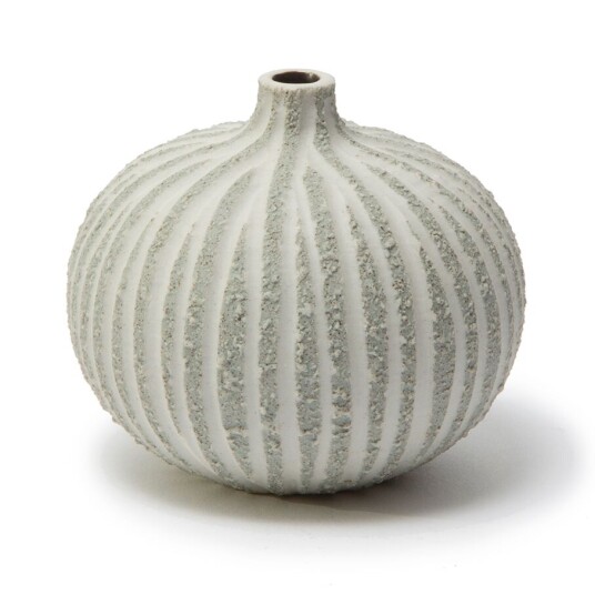 Lindform Bari vase Stonestripe light grey rough S
