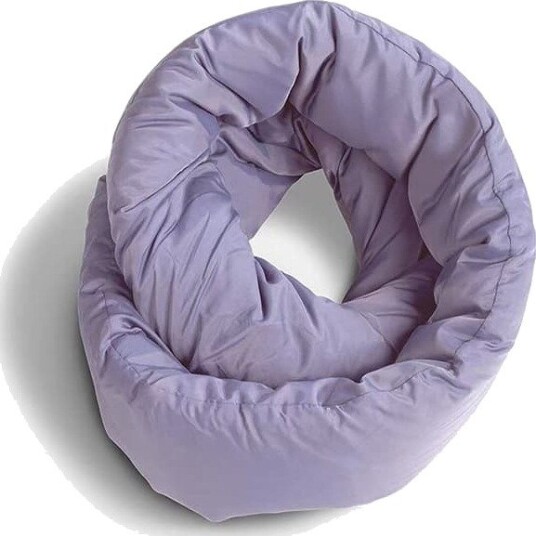 Infinity Pute - Reisepute for Nakken - Allsidig Myk 360° Støtte Skjerf - Kan Maskinvaskes - Hjem Reise Flyreise Bilreise (Lilla)