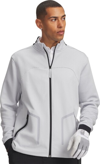 Under Armour Drive Pro Hybrid FZ Grå Golfgenser herre Grå (Halo 014) Medium