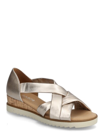 Gabor Wedge Sandal Gold 40.5