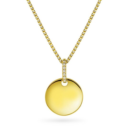 Pan Jewelry Smykke i 925 forgylt sølv med zirkonia plate