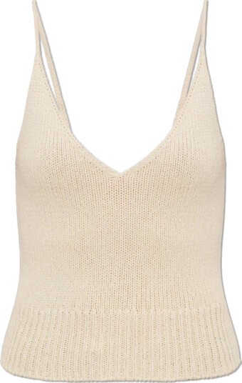 Re/Done Dame Topper Beige M,