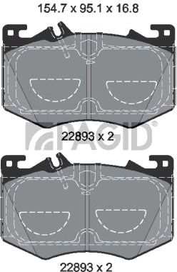 PAGID T2848N Bremseklosser PAGID T2848N Bremseklosser