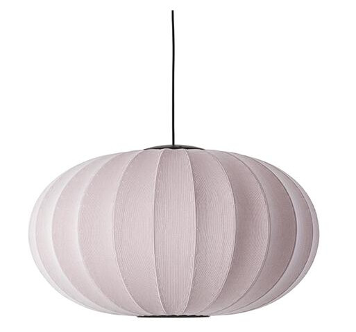 Made By Hand Knit-Wit Oval Taklampe Ø76 Lys Rosa LED