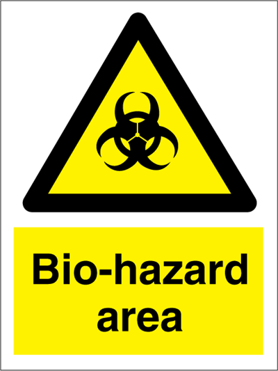 Jo Safety Bio-hazard area IMO Hazard and Warning sign 107102