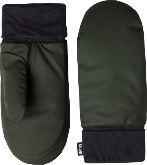 Rains Puffer Mittens Green S/M Rains Puffer Mittens Green S/M