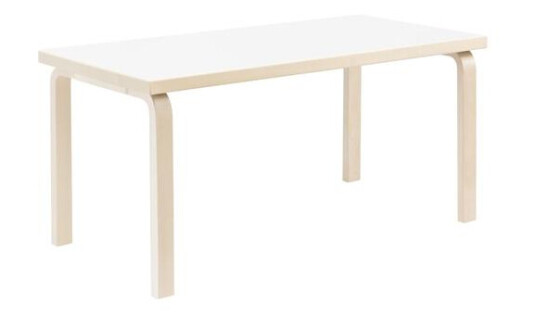 artek Aalto 80A Bord Rektangulært Bjørk/ Hvit Laminat artek Aalto 80A Bord Rektangulært Bjørk/ Hvit Laminat