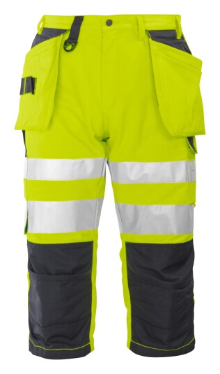 ProJob 6510 Piratbukse En Iso 20471 Kl 2 Yellow/Black C54