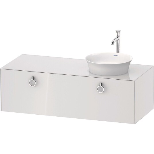 Duravit White Tulip Servantskap 1 skuff 130x55x40,8 cm Hvit Høyglans