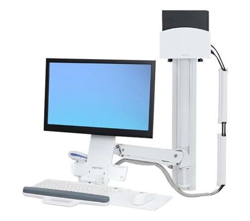 Ergotron StyleView Sit-Stand Combo System with Small CPU Holder