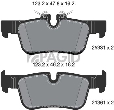 PAGID T2399N Bremseklosser PAGID T2399N Bremseklosser